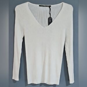 Roma Concept V-Neck Ribbed Sweater